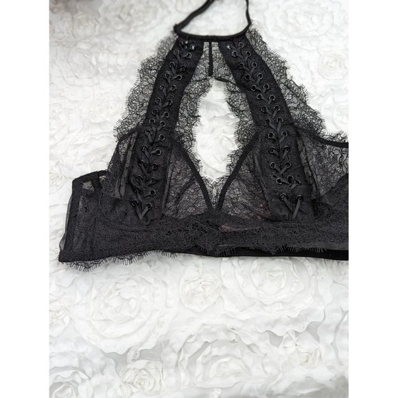 VICTORIAS SECRET SET Dream Angels Unlined High Neck Bralette - Picture 6 of 10